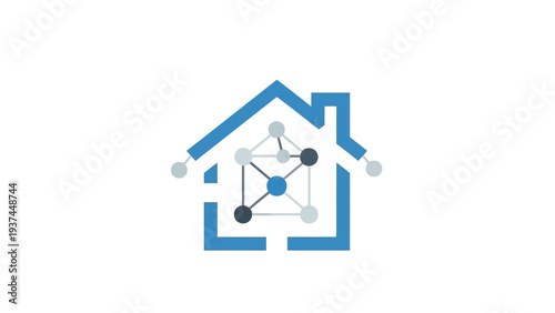 Molecular structure of a house.