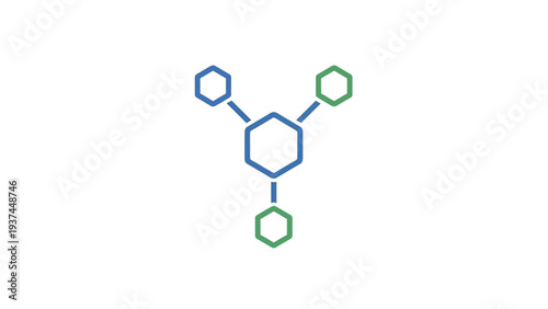 Molecular structure of chemical compound.