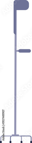 Quad cane icon. Walking aid medical support