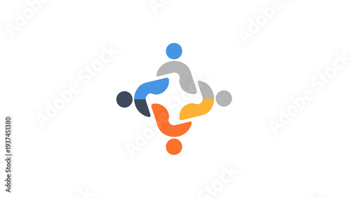 People Connecting Teamwork Unity Concept.