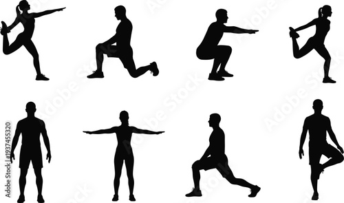 Construction worker silhouettes, featuring engineers, laborers, safety vests, hard hats, tools, industrial building site, engineering, professional architecture, and manual labor.