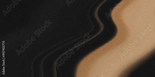 Foto Zen garden with raked sand patterns showcasing contrasting dark and light textur