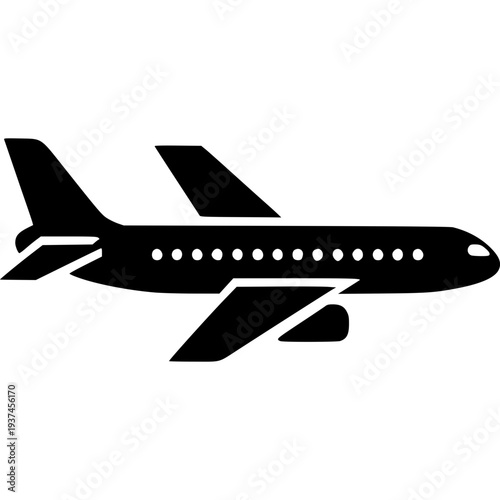 Passenger Plane Icon Vector