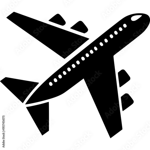 Passenger Plane Icon Vector