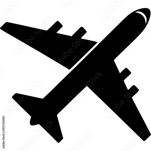 Passenger Plane Icon Vector