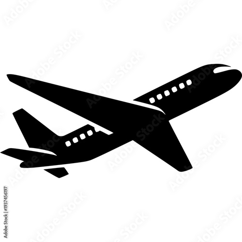 Passenger Plane Icon Vector