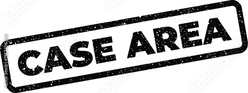 Quadro su tela Distressed rubber stamp impression prominently featuring the words CASE AREA in