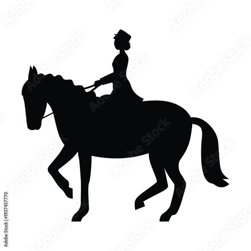 horse rider silhouette