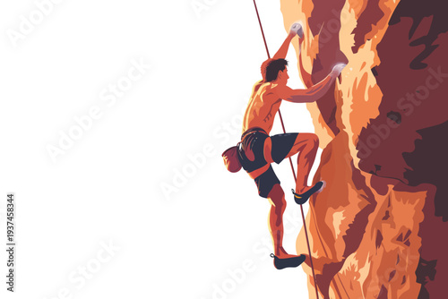 free soloing yellow background isolated