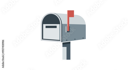 Mailbox on a post outdoors.