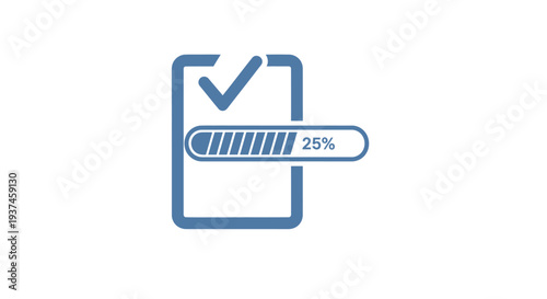 Loading Progress Bar Icon Check.