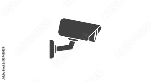 Closeup of a security camera.