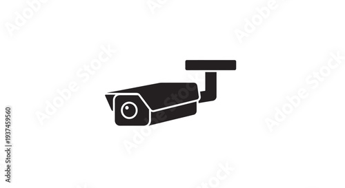 Closeup of a security camera.