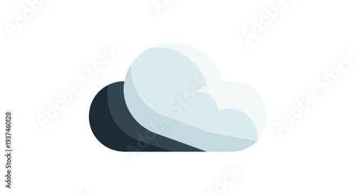 Cloud Weather Icon Illustration.