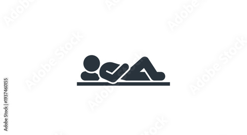 Person lying on floor exercising abs.