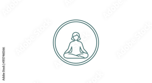 Person sitting in meditation pose.