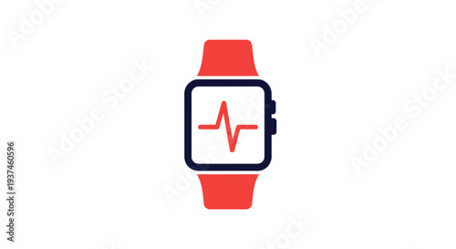 Smartwatch with Heart Rate Display.