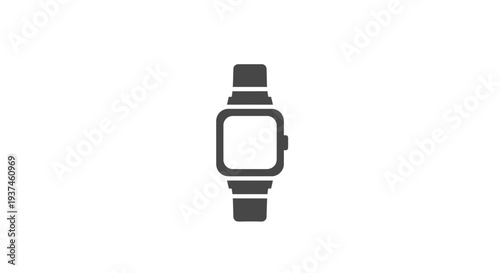Smartwatch device on wristband.