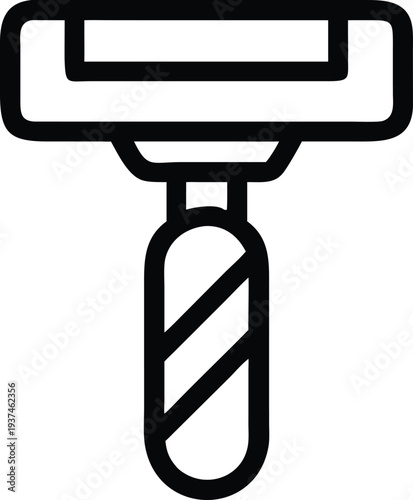 Manual grooming razor with a comfortable grip handle for personal care