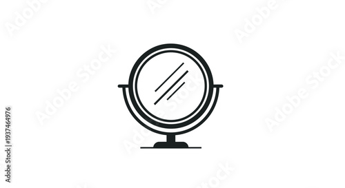 Black and white illustration globe symbol.