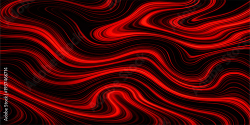 Abstract red background with flowing silk waves and soft satin curves creates a motion of light in this elegant fire colored texture illustration