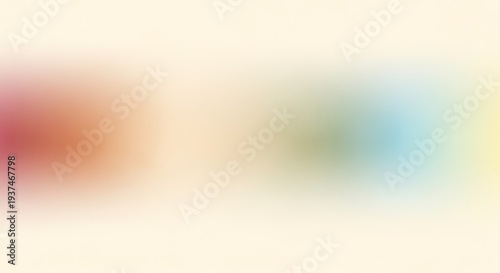 Blurred Abstract Color Blobs on Cream Background soft focus
