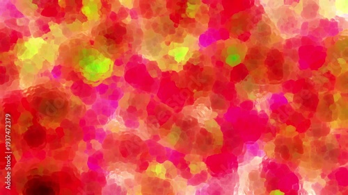 Dynamic abstract motion background featuring organic cellular shapes and flowing liquid light. Soft glowing colors blend smoothly, creating a modern, futuristic and dreamy atmosphere. Perfect for moti