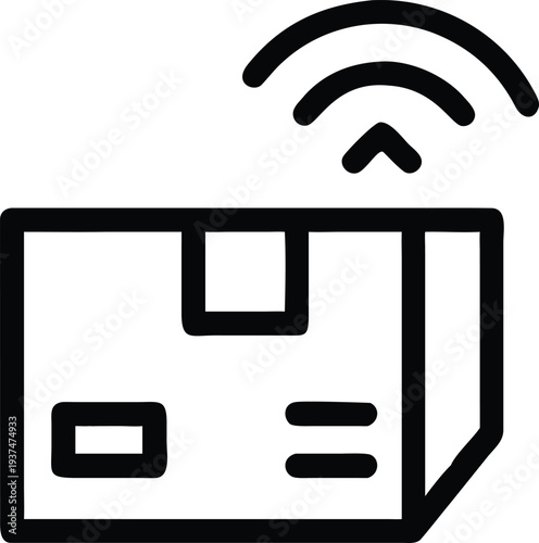 Smart delivery package box with wireless signal for tracking and logistics management solutions