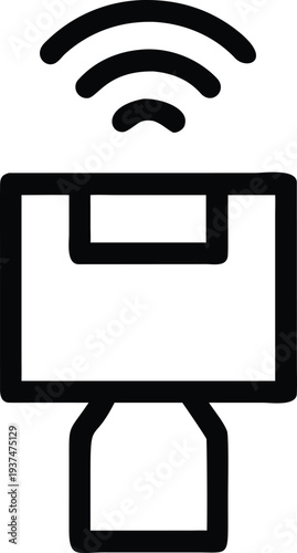 Smart package delivery box with wireless tracking signal transmission capabilities