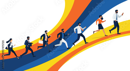 Strategic business growth and career momentum for diverse corporate teams scaling the digital landscape