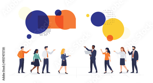 Diverse professional team collaborating on high-level strategic brand storytelling and data-driven creative solutions for B2B marketing agencies