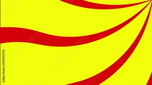 Abstract yellow red wavy motion background