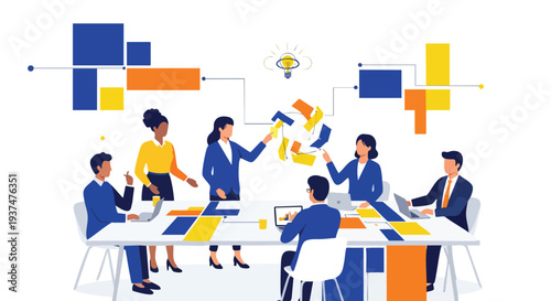 Strategic cross-functional team collaborating on agile digital transformation and data-driven marketing solutions for high-growth enterprise scalability