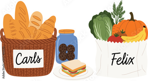 Ketogenic Diet Food Vector Illustration with Healthy Fats Protein Sources Dairy Meat Fish Avocado Oil and Low Carb Nutrition Collection