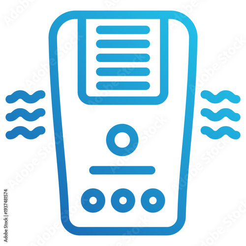 Air Purifier Gradient Icon Mini Illustration, Use For Modern Concept, Print, Ui, Ux Kit, Web And App Development. Vector Related To Green Technology And More