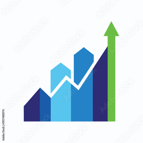 Abstract business growth chart with rising arrow, financial success, progress, data analysis, economic concept, upward trend, modern vector graphic Free Download Abstract business growth chart with rising arrow, financial success, progress, data analysis, economic concept, upward trend, modern vector graphic - GFXLoad