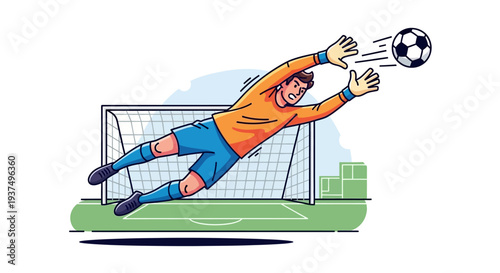 Goalkeeper Catching Soccer Ball in Action 1.