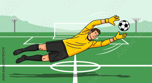 Goalkeeper Catching Soccer Ball in Action 4.