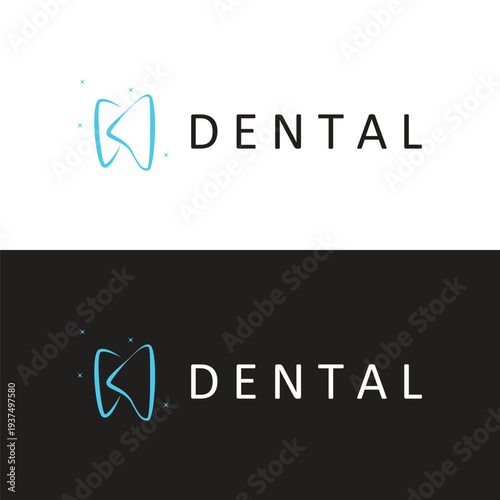 Elegant Dental Logo Design for Premium and Modern Minimalist Cosmetic Dentistry