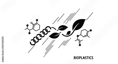 Bioplastics sustainable eco friendly materials concept