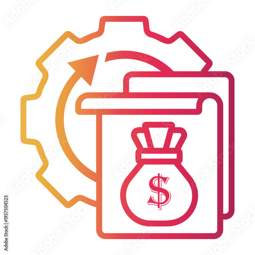 market Line Gradient Icon