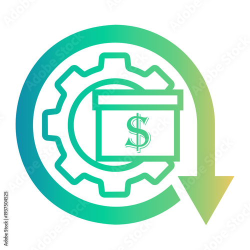 market Line Gradient Icon