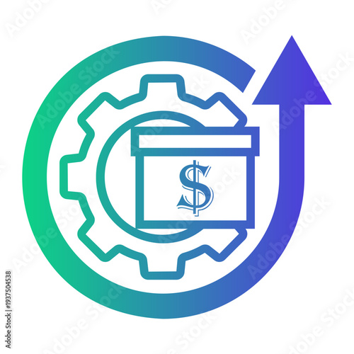 market Line Gradient Icon