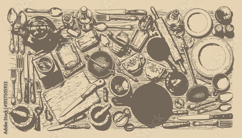 Vintage Makeup Artist Tools and Cosmetics Collection.