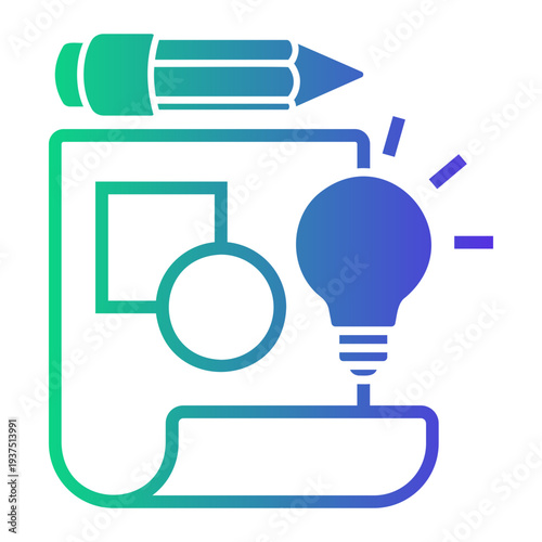 project Line Gradient Icon