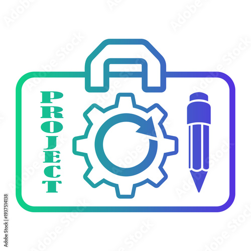 project Line Gradient Icon