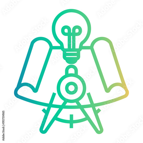 project Line Gradient Icon