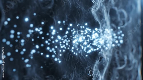 Barrier Crossing Membrane Data Particles Distortion Bio-Tech