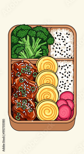Pixel Art Bento Box Lunch