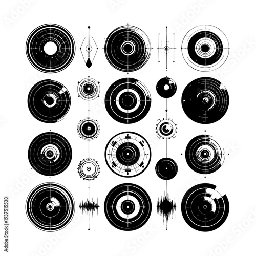 Vinyl Records and Sound Wave Elements.